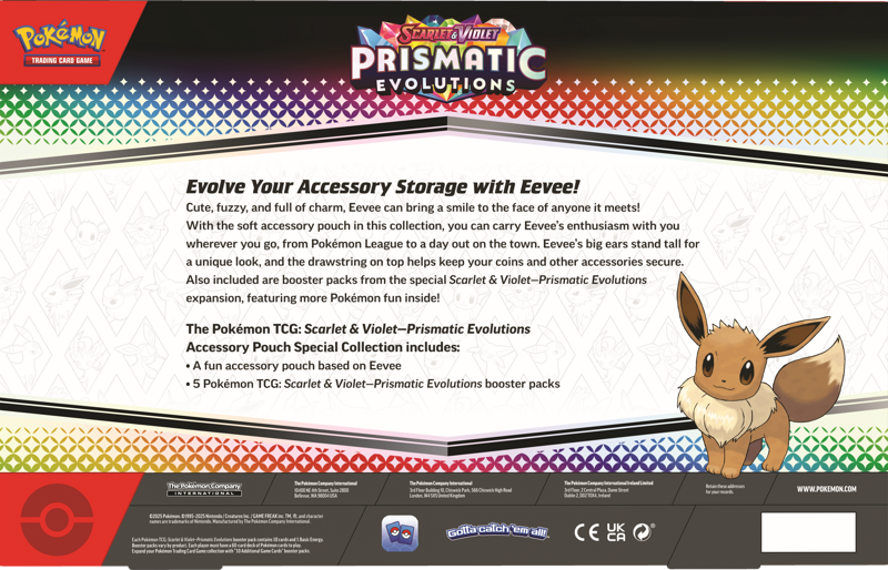 Pokemon TCG: Scarlet & Violet Prismatic Evolutions - Accessory Pouch Special Collection