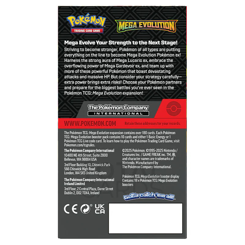 Pokemon TCG - Mega Evolutions Half Booster Box X2 (36 Packs)