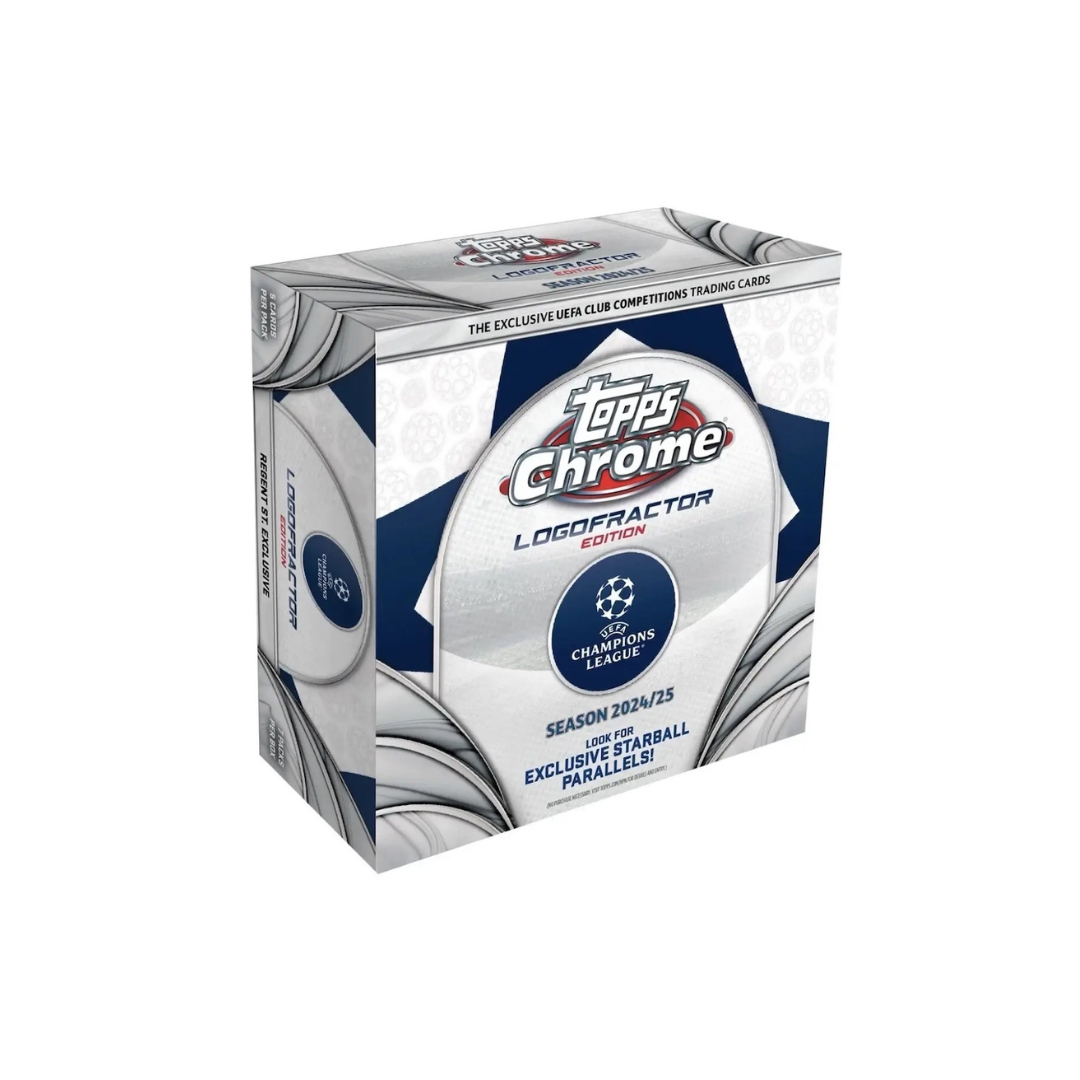 2024/25 Topps Chrome Logofractor UEFA Club Competitions Soccer (London Store Exclusive)